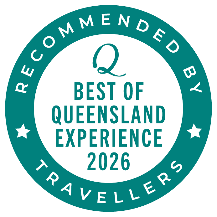 Recommended by travellers: Best of Queensland Experience 2026 badge for Country Mile Escape